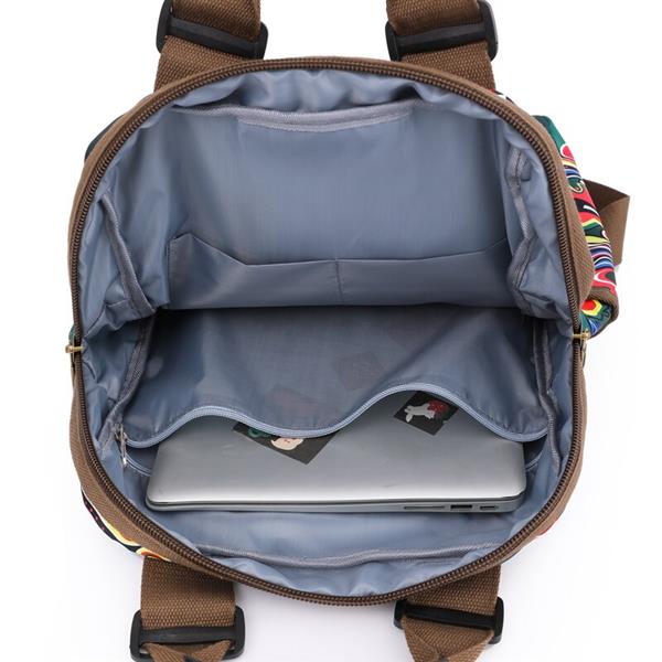 Grote foto large travel student bag for women canvas fashion school shoulder backpack sieraden tassen en uiterlijk rugtassen