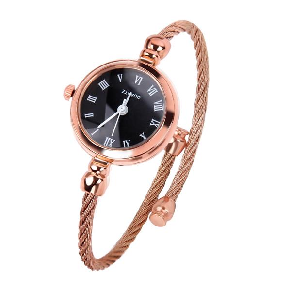 Grote foto exquisite vintage retro watch for women elegant fashion wristwatch stainless steel kleding dames horloges