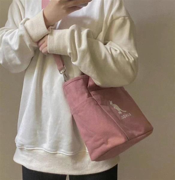 Grote foto casual canvas bag for women versatile tote crossbody shoulder handbag sieraden tassen en uiterlijk damestassen