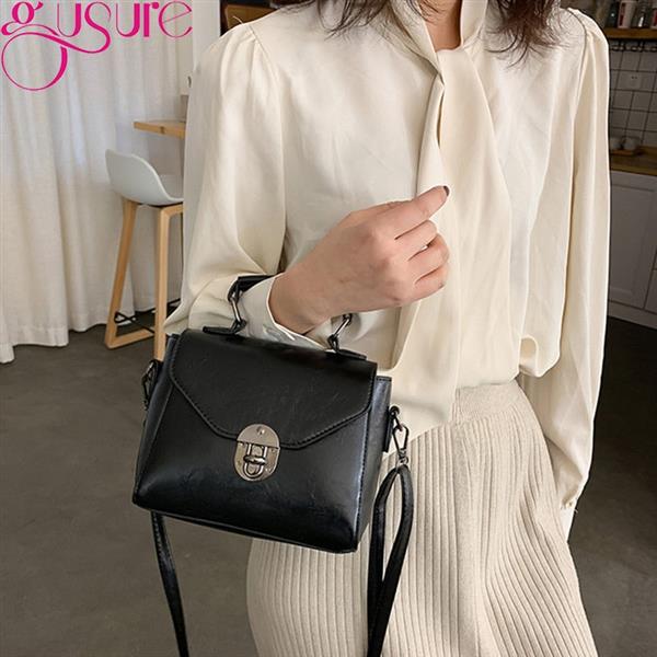 Grote foto small crossbody bag for women with clasp pu leather shoulder handbag purse sieraden tassen en uiterlijk damestassen