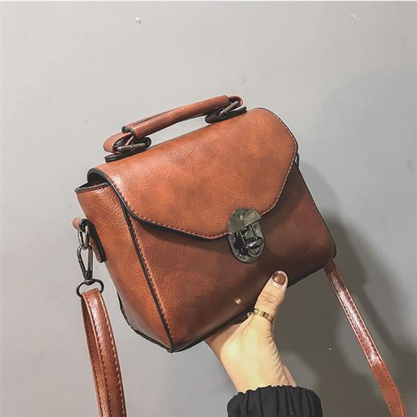 Grote foto small crossbody bag for women with clasp pu leather shoulder handbag purse sieraden tassen en uiterlijk damestassen