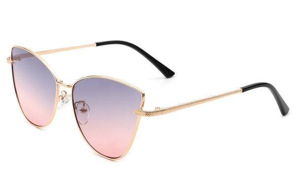 Grote foto cat eye sunglasses for women vintage design metal frame glasses kleding dames sieraden