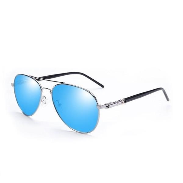 Grote foto polarized pilot sunglasses unisex driving retro glasses metal uv400 kleding dames sieraden