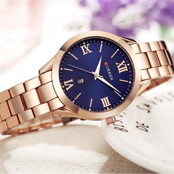 Grote foto luxe gouden horloge voor dames roestvrijstalen armband 3 atm quartz horloge polshorloge kleding dames horloges