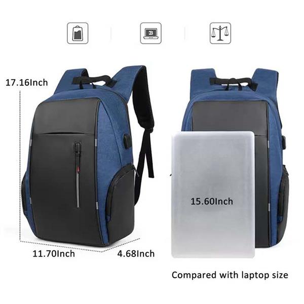 Grote foto oxford laptoprugzak met usb oplader waterdichte schooltas met grote capaciteit van 15 6 inch voor sieraden tassen en uiterlijk rugtassen