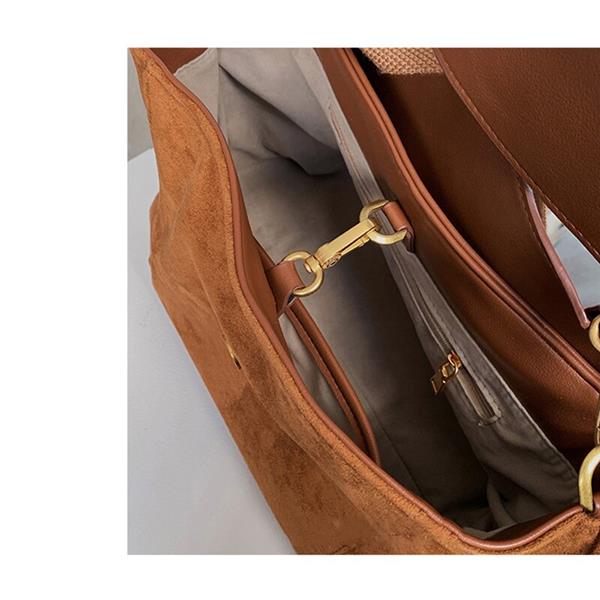 Grote foto schoudertas met klep en brede riem nubuck pu leer vintage handtas met grote capaciteit sieraden tassen en uiterlijk damestassen