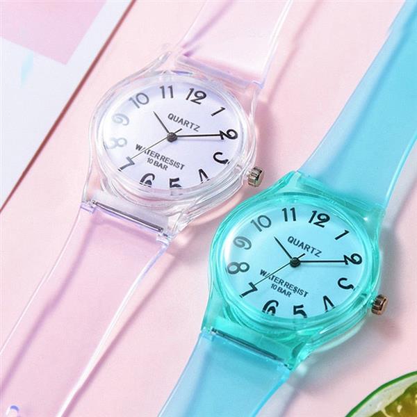 Grote foto candy jelly horloge voor dames waterdicht siliconen quartz studentenhorloge kleding dames horloges