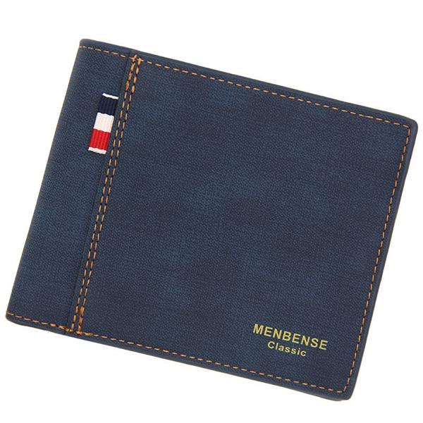 Grote foto vintage denim billfold portemonnee voor heren luxe slanke geld creditcard clip houder portemonnee kleding dames sieraden