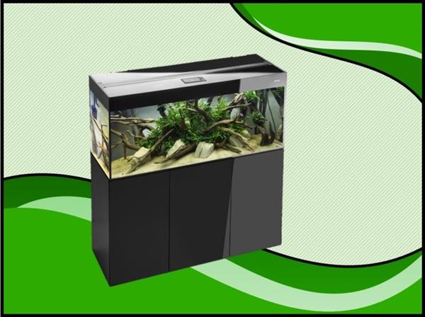 Grote foto aquael glossy 100 zwart aquarium set inclusief glossy meubel dieren en toebehoren vissenkommen