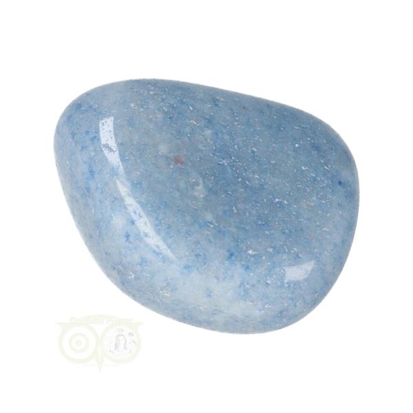 Grote foto blauwe kwarts trommelsteen nr 21 43 gram verzamelen overige verzamelingen