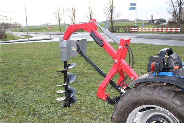 Grote foto kraffter grondboor frame hydraulisch agrarisch mechanisatie