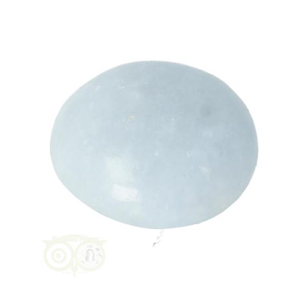 Grote foto blauwe calciet handsteen nr 49 48 gram madagaskar verzamelen overige verzamelingen