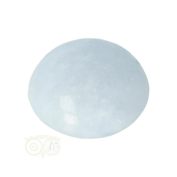 Grote foto blauwe calciet handsteen nr 49 48 gram madagaskar verzamelen overige verzamelingen