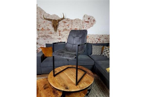 Grote foto eetkamerstoel rocco antraciet huis en inrichting stoelen