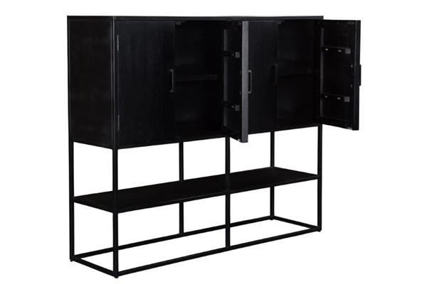 Grote foto zwarte sidetable kala 160 cm huis en inrichting eettafels