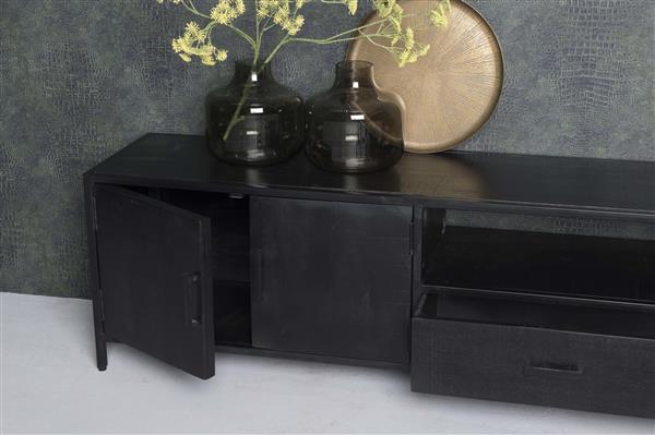 Grote foto zwart tv meubel kala 220 cm huis en inrichting overige