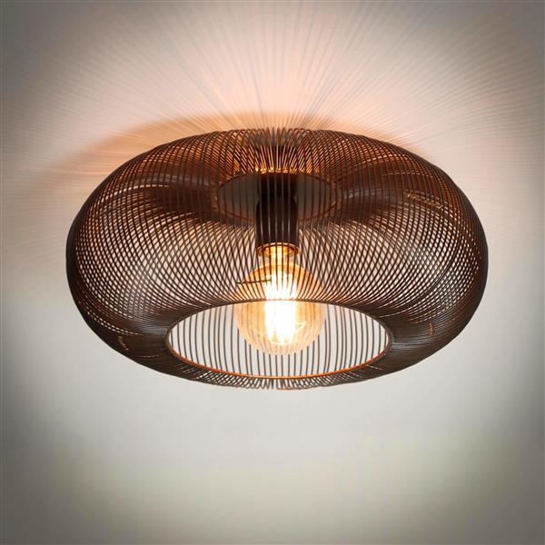Grote foto plafondlamp copper twist 43 cm huis en inrichting plafondlampen