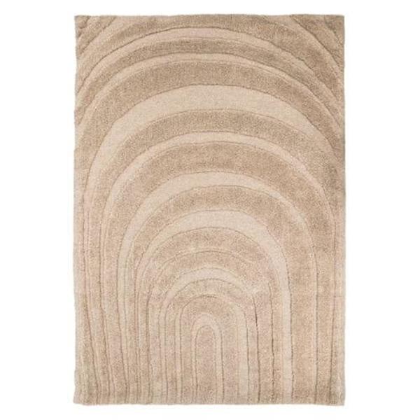 Grote foto vloerkleed maze 200x300 cm beige huis en inrichting vloerbedekking en kleden