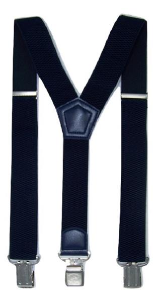 Grote foto donkerblauwe bretels met de sterkste stalen clips kleding dames riemen