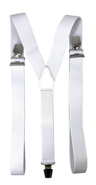Grote foto witte bretels met extra sterke clips kleding dames riemen