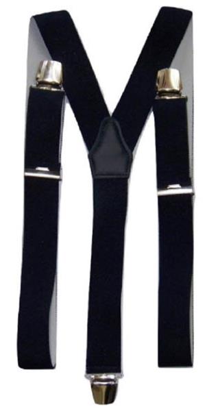 Grote foto xxl donkerblauwe bretels met extra sterke brede clips 3 clips kleding dames riemen