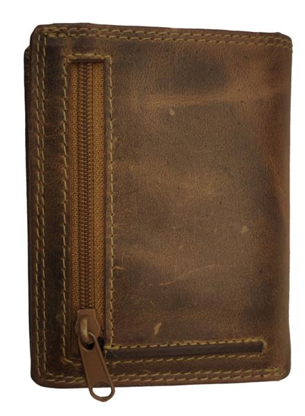 Grote foto ld vintage leren portemonnee met figuretta cardprotector kleding dames sieraden