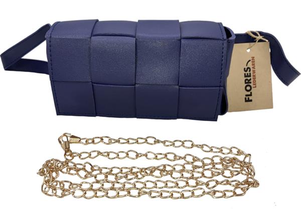 Grote foto heuptas model checkers paarsblauw sieraden tassen en uiterlijk schoudertassen