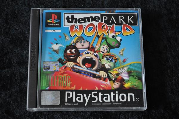 Grote foto theme park world playstation 1 ps1 no manual spelcomputers games overige playstation games