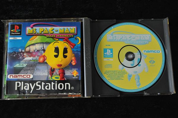 Grote foto ms. pac man maze madness playstation 1 ps1 pal spelcomputers games overige playstation games