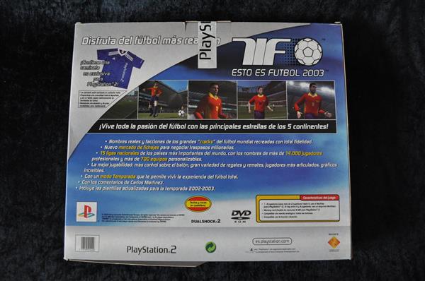 Grote foto esto es futbol 2003 playstation 2 with adidas shirt sealed spelcomputers games overige