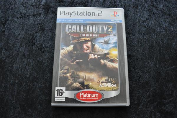 Grote foto call of duty 2 big red one playstation 2 ps2 platinum spelcomputers games playstation 2