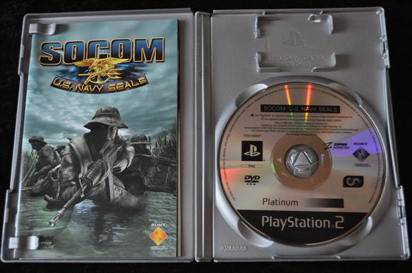 Grote foto socom u.s.navy seals playstation 2 ps2 platinum spelcomputers games playstation 2