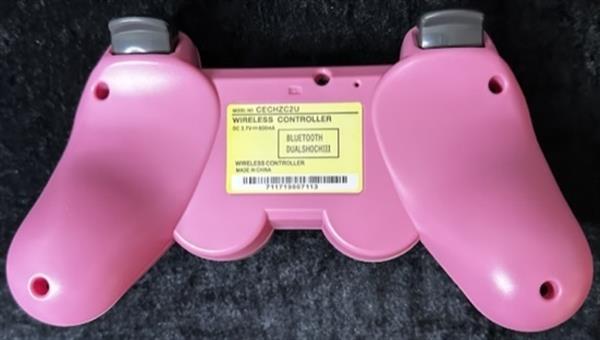 Grote foto double shock controller wireless voor psiii roze nieuw spelcomputers games playstation 3
