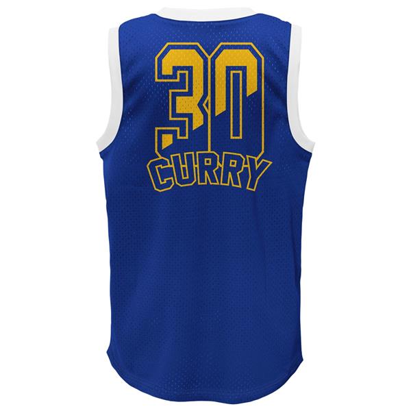 Grote foto nba steph curry jersey blauw borst logo kledingmaat xl sport en fitness basketbal