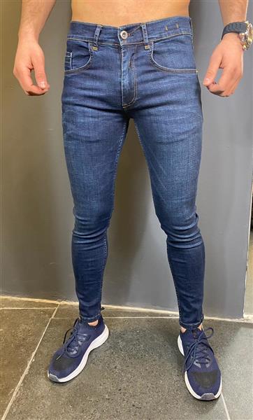 Grote foto skinny jeans ac 3934 dark blue kleding heren spijkerbroeken en jeans