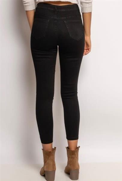 Grote foto dames high waist skinny jeans ghatra black 5247 kleding dames broeken en pantalons