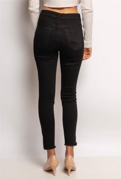 Grote foto dames high waist skinny jeans ghatra black 5248 kleding dames broeken en pantalons
