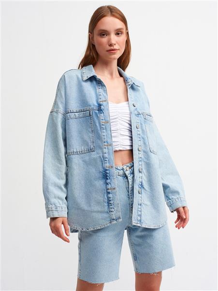 Grote foto denim jacket oversize kleding dames jassen zomer