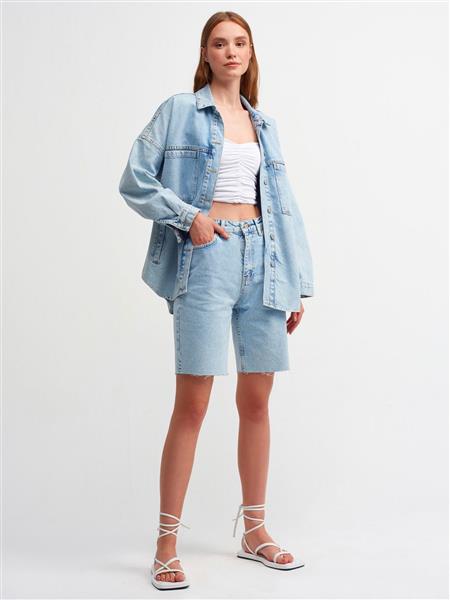 Grote foto denim jacket oversize kleding dames jassen zomer