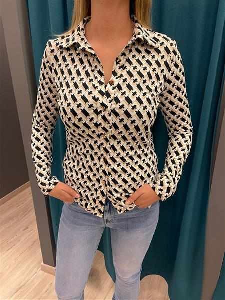 Grote foto blouse print ariana 6012 kleding dames blouses