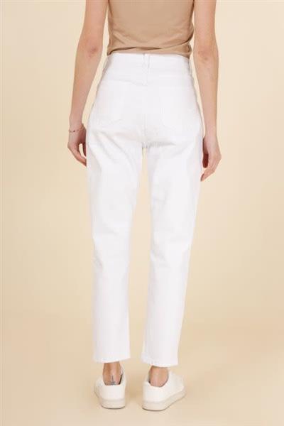 Grote foto mom jeans marivy white 2083 kleding dames broeken en pantalons