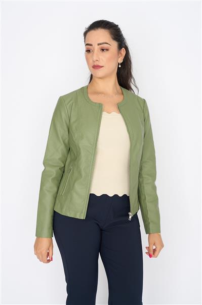 Grote foto dames jacket escandelle green 22255 kleding dames overige kledingstukken