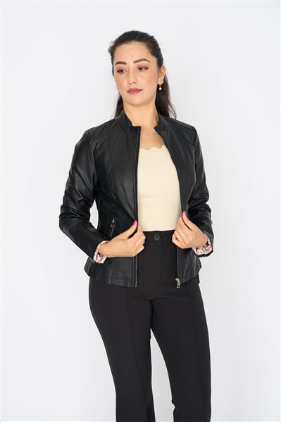 Grote foto dames jacket escandelle black 22255 kleding dames overige kledingstukken