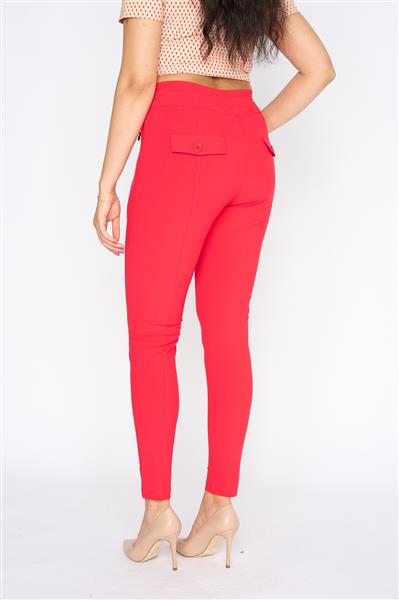 Grote foto travel broek uni red 2060 kleding dames broeken en pantalons