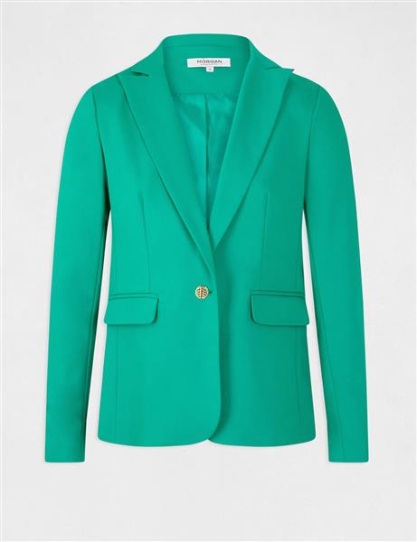 Grote foto straight buttoned blazer 222 vlime green kleding dames jassen zomer