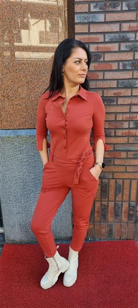 Grote foto travel uni jumpsuit patricia rust 2033 kleding dames overige kledingstukken