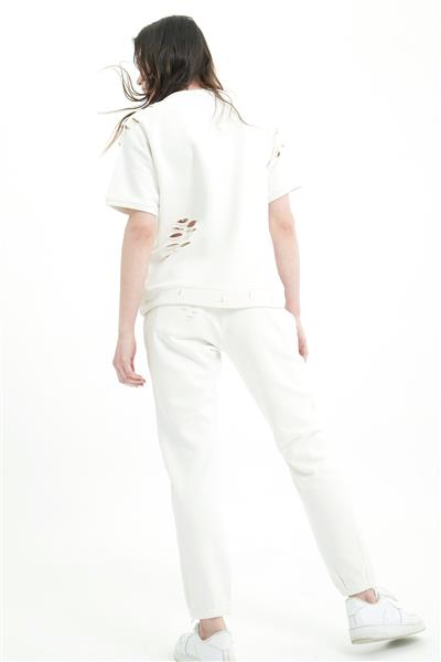 Grote foto birola t shirt met gescheurde details 21359 off white kleding dames truien en vesten