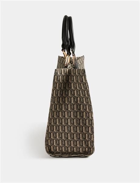 Grote foto shopper bag with graphic print 232 2stripe black sieraden tassen en uiterlijk rugtassen