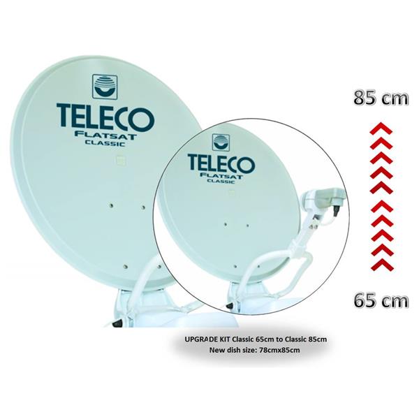 Grote foto teleco 19296 upgrade set classic nt 65cm naar 85cm telecommunicatie satellietontvangers