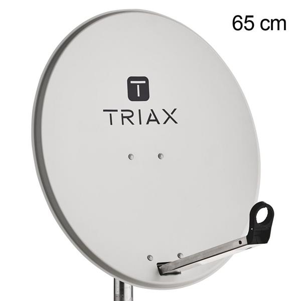 Grote foto triax tds 65cm schotel kleur 7035 lichtgrijs telecommunicatie satellietontvangers